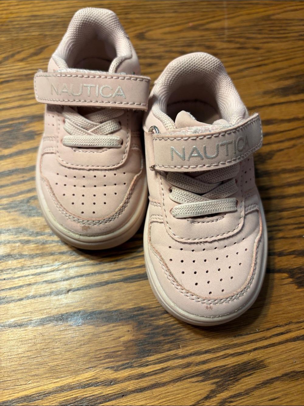 Nautica Kids Light Pink Velcro Sneaker
